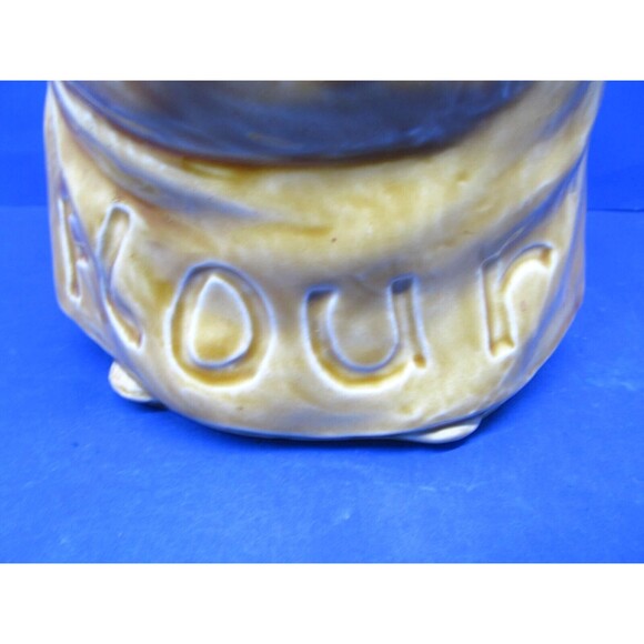 Sadler Vintage England 10" Ceramic Jolly Chef Flour Jar Canister - Picture 3 of 16